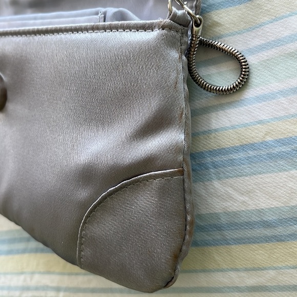 Silver evening purse, used condition with some marks on edges. - Picture 2 of 2
